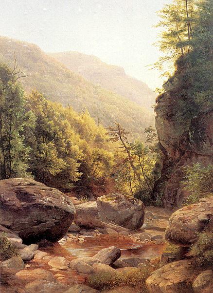 Peale, Harriet Cany View in the Kaaterskill Cove china oil painting image
